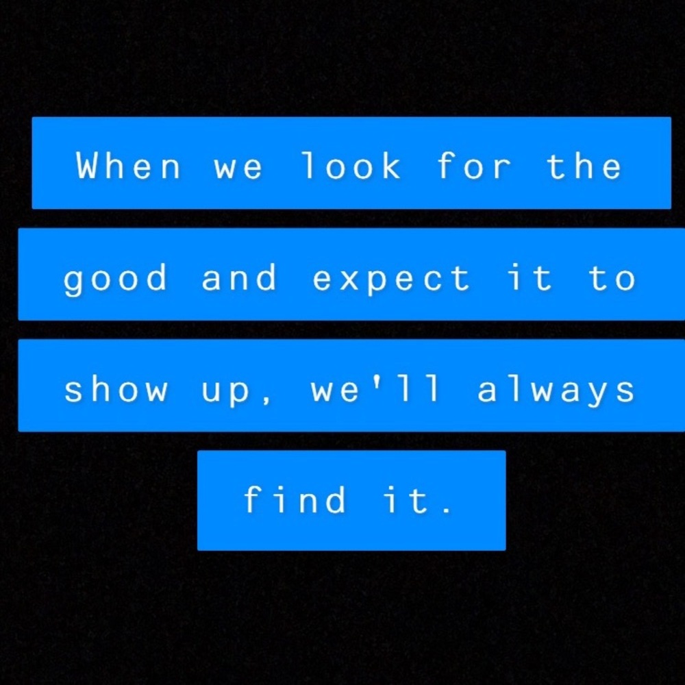 What you focus on increases.